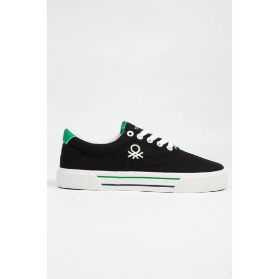 BENETTON BNİ-10091 UNİSEX İTHAL SNEAKERS KETEN SPOR AYAKKABI