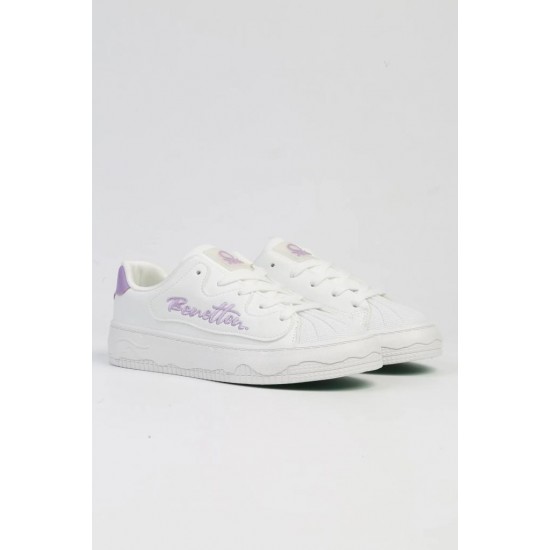 BENETTON BNİ-10102 KALIN TABAN KADIN SNEAKERS SPOR  AYAKKABI