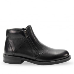 FORELLİ PİEL ORTOPEDİK FERMUARLI KLASİK DERİ ERKEK BOT FORELLİ PİEL ORTOPEDİK FERMUARLI KLASİK DERİ ERKEK BOT