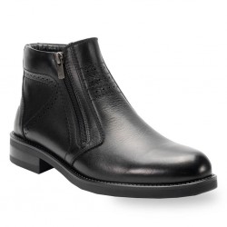 FORELLİ PİEL ORTOPEDİK FERMUARLI KLASİK DERİ ERKEK BOT FORELLİ PİEL ORTOPEDİK FERMUARLI KLASİK DERİ ERKEK BOT