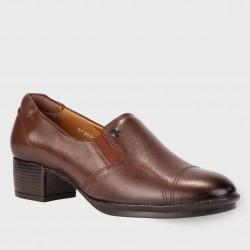 FORELLİ PİLOYD TOPUKLU DERİ YUMUŞAK KLASİK KADIN AYAKKABI FORELLİ PİLOYD TOPUKLU DERİ YUMUŞAK KLASİK KADIN AYAKKABI