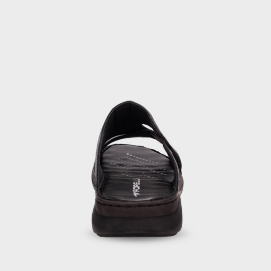 FORELLİ TUNA ORTOPEDİK DERİ ERKEK TERLİK