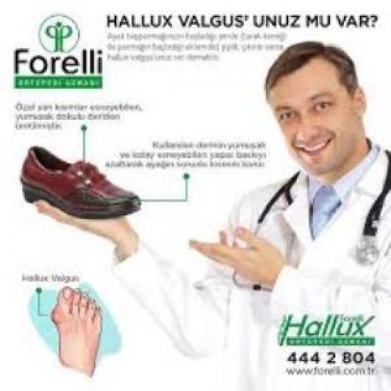 FORELLİ29444 KEMİK ÇIKINTISINA ÖZEL ORTOPEDİK KADIN AYAKKABI