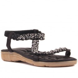 GUJA 22Y120-10 DÜZ TABAN COMFORT TAŞLI KADIN SANDALET GUJA 22Y120-10 DÜZ TABAN COMFORT TAŞLI KADIN SANDALET