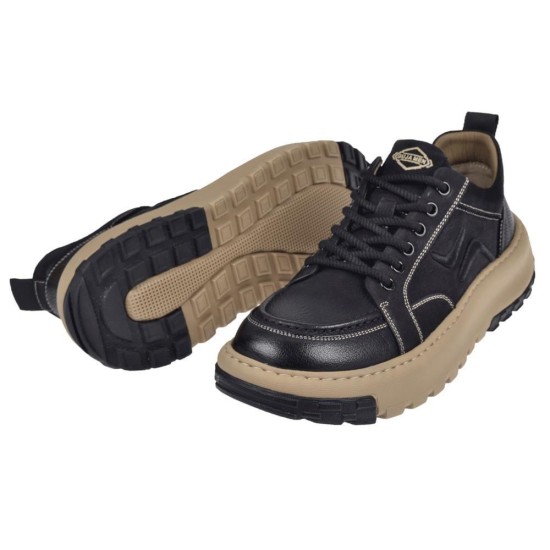 GUJA 25K552 HAFİF YÜKSEK TABAN DERİ SNEAKER ERKEK AYAKKABI
