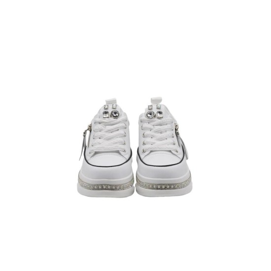 GUJA 25Y423-4 GİZLİ DOLGU TAŞ SARGILI KADIN SNEAKER AYAKKABI