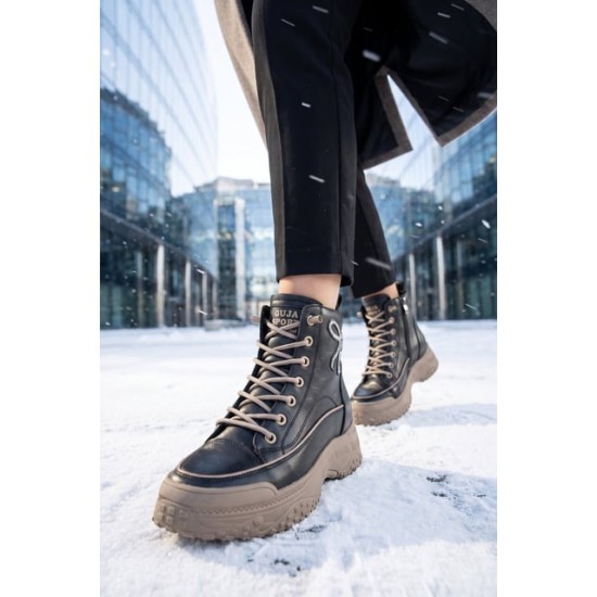 GUJA 26K310-3 KALIN TABAN DERİ KADIN SNEAKER BOT