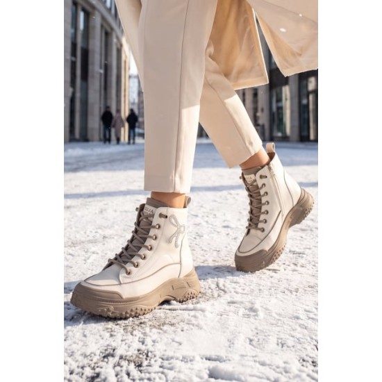 GUJA 26K310-3 KALIN TABAN DERİ KADIN SNEAKER BOT