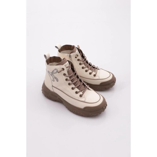 GUJA 26K310-3 KALIN TABAN DERİ KADIN SNEAKER BOT