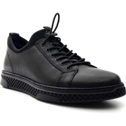 KOMCERO 3Y0461 STREÇLİ DERİ HAFİF ERKEK SNEAKERS AYAKKABI