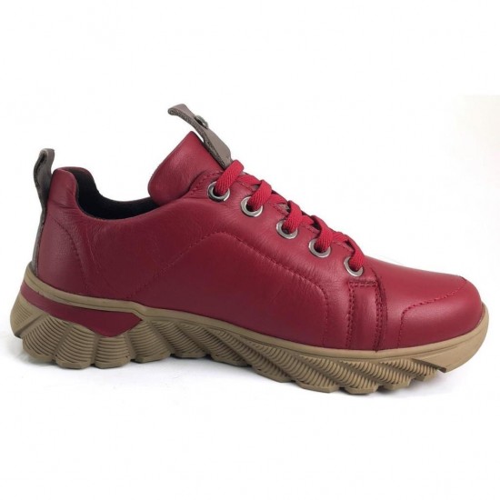 MAMMAMİA 24K-3585 KAUÇUK TABAN KADIN DERİ AYAKKABI