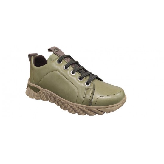 MAMMAMİA 24K-3585 KAUÇUK TABAN KADIN DERİ AYAKKABI