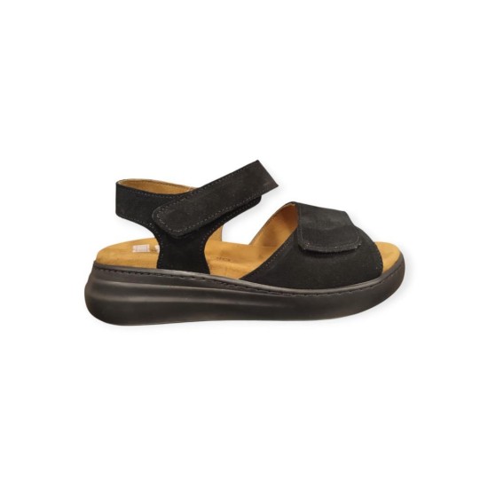 MAMMAMİA 26YS-2555 KALIN TABAN NUBUK DERİ KADIN SANDALET
