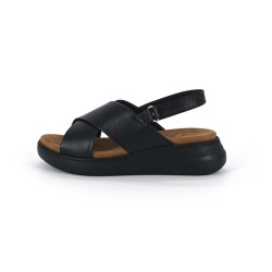 MAMMAMİA 26YS-2585 KALIN TABAN DERİ KADIN SANDALET
