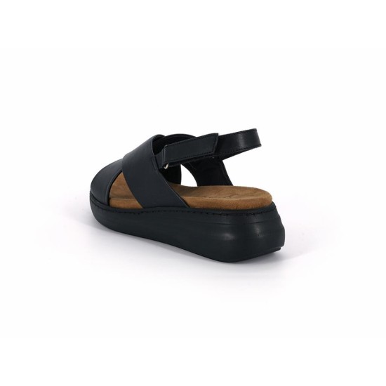 MAMMAMİA 26YS-2585 KALIN TABAN DERİ KADIN SANDALET