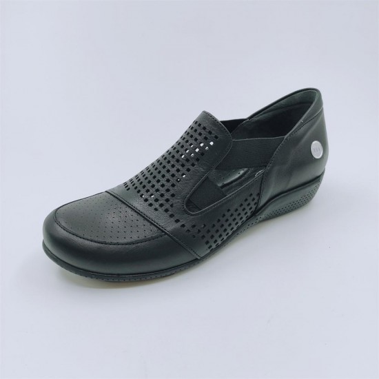 MAMMAMİA D21YA-3055 LASTİKLİ DERİ GÜNLÜK KADIN AYAKKABI