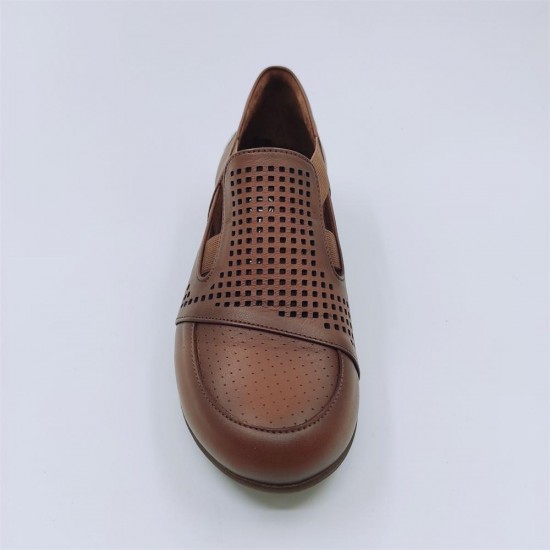 MAMMAMİA D21YA-3055 LASTİKLİ DERİ GÜNLÜK KADIN AYAKKABI