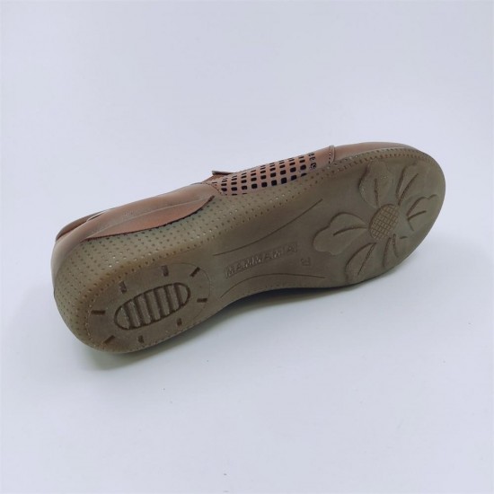 MAMMAMİA D21YA-3055 LASTİKLİ DERİ GÜNLÜK KADIN AYAKKABI