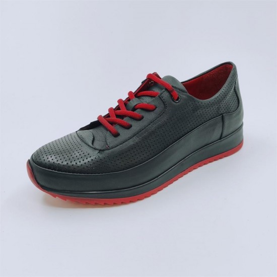 MAMMAMİA D21YA-3105 BAĞCIKLI DERİ GÜNLÜK TARZ KADIN AYAKKABI