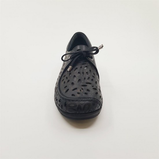 MAMMAMİA D21YA-435 DELİKLİ DERİ GÜNLÜK KADIN AYAKKABI