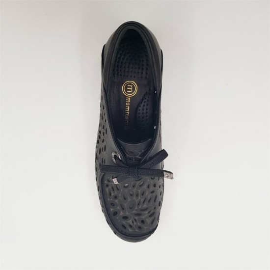 MAMMAMİA D21YA-435 DELİKLİ DERİ GÜNLÜK KADIN AYAKKABI