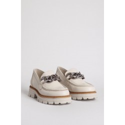 MAMMAMİA D22YA-3260 HAFİF TOKALI LOAFER DERİ KADIN AYAKKABI