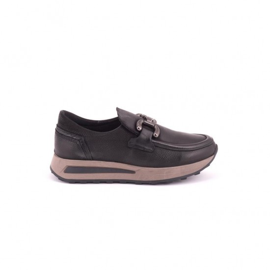 MAMMAMİA D24KA-3260 KAYMAZ TOKALI LOAFER DERİ KADIN AYAKKABI