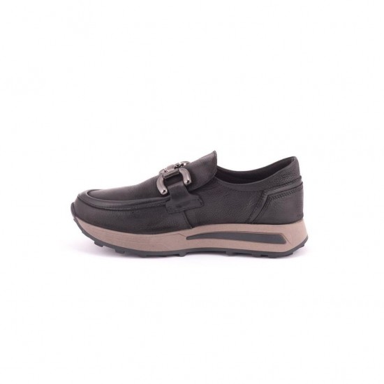 MAMMAMİA D24KA-3260 KAYMAZ TOKALI LOAFER DERİ KADIN AYAKKABI