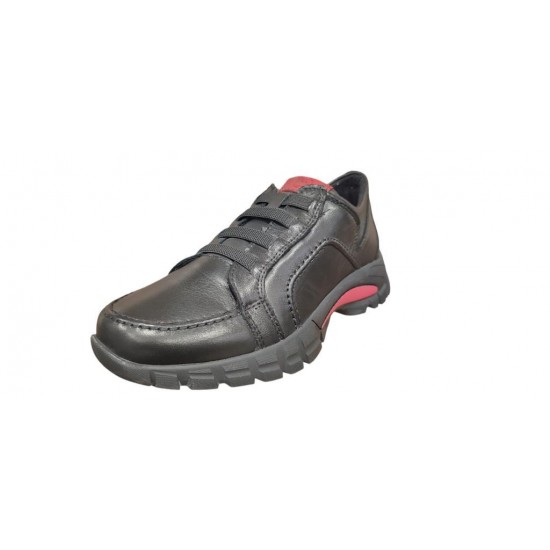 MAMMAMİA D24KA-3290 LASTİKLİ GÜNLÜK DERİ KADIN AYAKKABI