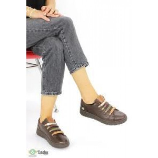 MAMMAMİA D24KA-85   YUMUŞAK DERİ GÜNLÜK KADIN AYAKKABI