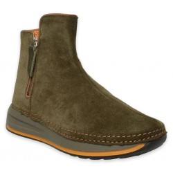 MAMMAMİA D24KB-1725 DOLGU TABAN SÜET KADIN DERİ BOT