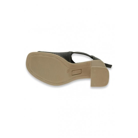 MAMMAMİA D24YS-1195 BİLEK BOY TOPUKLU DERİ KADIN SANDALET