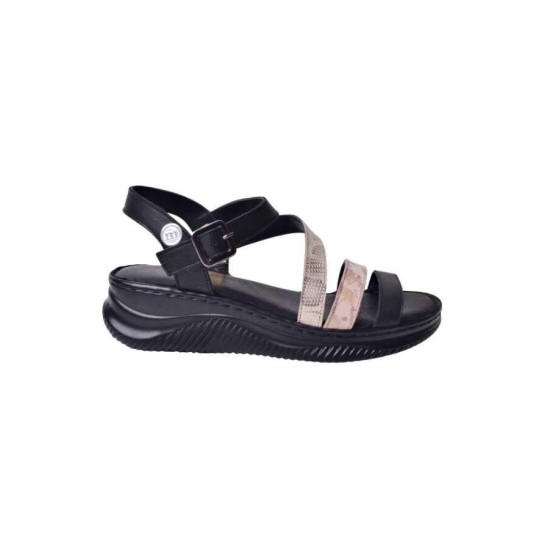 MAMMAMİA D25-YS-2365 KALIN TABAN KADIN DERİ SANDALET