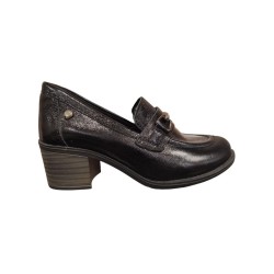 MAMMAMİA D25KA-3405 KALIN TOPUK KLASİK KADIN DERİ AYAKKABI