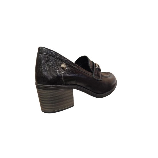 MAMMAMİA D25KA-3405 KALIN TOPUK KLASİK KADIN DERİ AYAKKABI