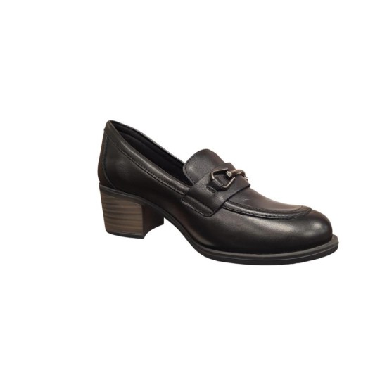 MAMMAMİA D25KA-3405 KALIN TOPUK KLASİK KADIN DERİ AYAKKABI