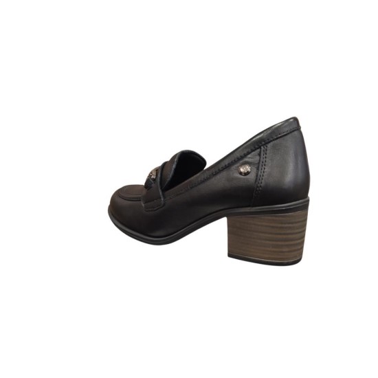 MAMMAMİA D25KA-3405 KALIN TOPUK KLASİK KADIN DERİ AYAKKABI