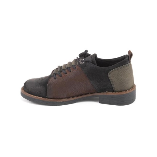 MAMMAMİA D25KA-3420 KISA TOPUK BAĞCIKLI DERİ KADIN AYAKKABI