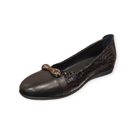 MAMMAMİA D25KA-920 GİZLİ DOLGU TOPUK DERİ KADIN AYAKKABI