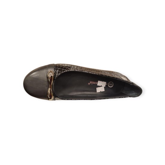 MAMMAMİA D25KA-920 GİZLİ DOLGU TOPUK DERİ KADIN AYAKKABI