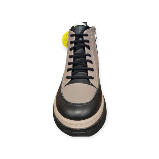 MAMMAMİA D25KB-1000 BAĞCIK VE FERMUARLI DERİ HAFİF KADIN BOT