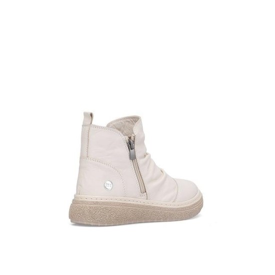 MAMMAMİA D25KB-1005 YUMUŞAK DERİ BÜZGÜLÜ KADIN BOT