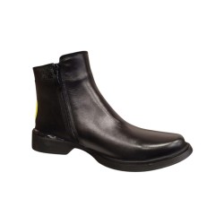 MAMMAMİA D25KB-8135 TOPUKLU FERMUARLI KADIN DERİ BOT