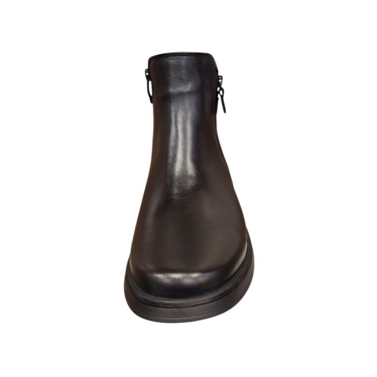 MAMMAMİA D25KB-8135 TOPUKLU FERMUARLI KADIN DERİ BOT