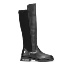 MAMMAMİA D25KC -2365 DÜZ TOPUK STREÇ DETAY DERİ KADIN ÇİZME