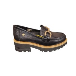 MAMMAMİA D25YA-3790 TOPUKLU HAFİF LOAFER DERİ KADIN AYAKKABI