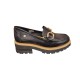 MAMMAMİA D25YA-3790 TOPUKLU HAFİF LOAFER DERİ KADIN AYAKKABI