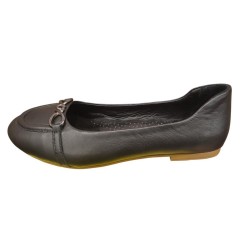 MAMMAMİA D25YA-7250 DÜZ TOPUK KADIN TOKALI DERİ BABET