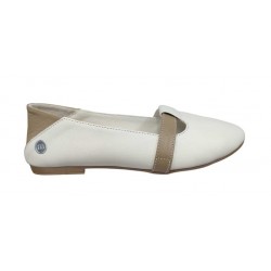 MAMMAMİA D25YA-7425 YUMUŞAK DERİ DÜZ TABAN KADIN DERİ BABET