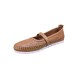 MAMMAMİA D25YA-775 KADIN DERİ BANTLI BABET